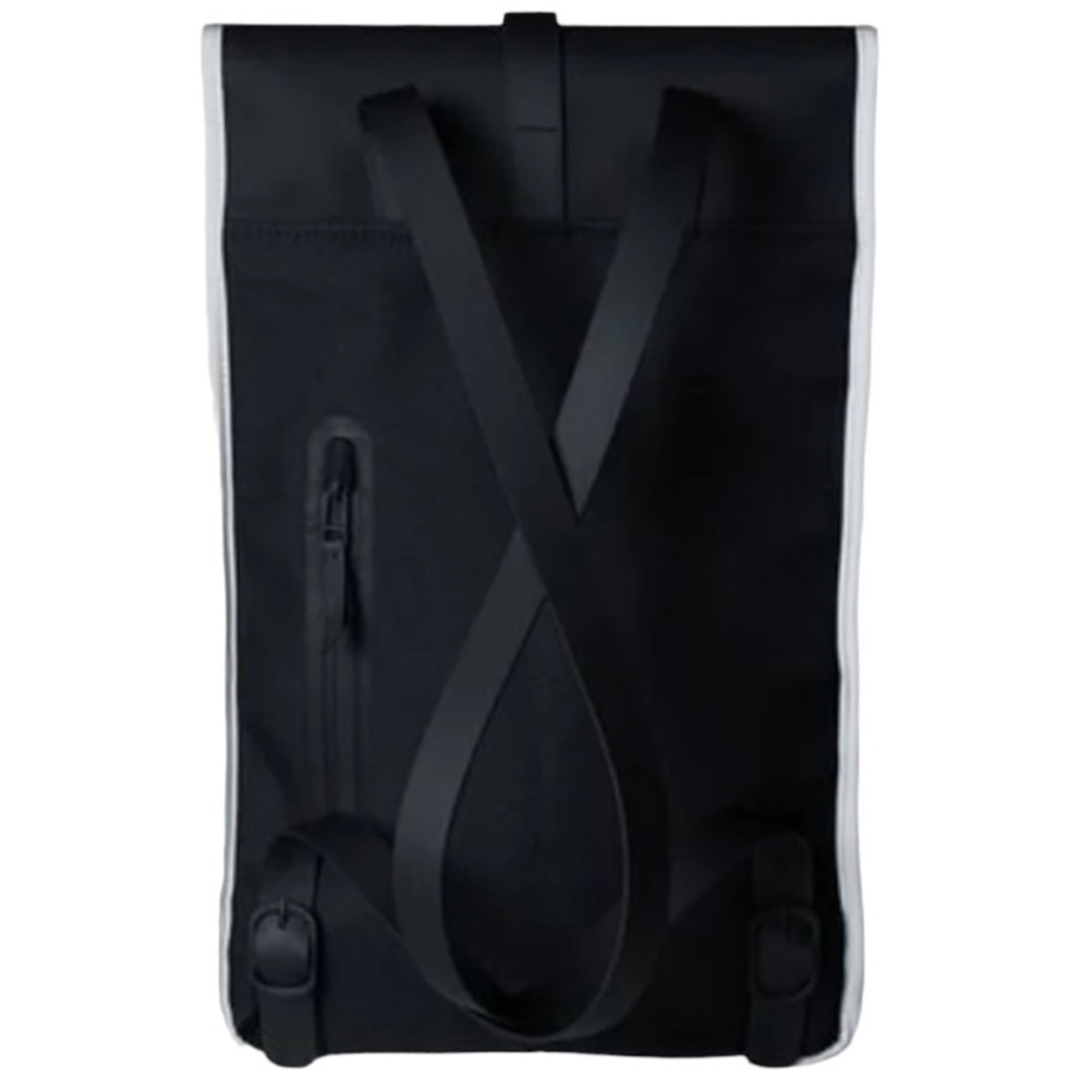 NWT Rains Black Reflective Backpack - Picture 3 of 7